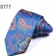 Blue Floral Paisley Tie