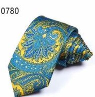 Yellow Bold Paisley Tie