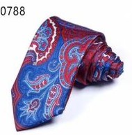 Red Wine Paisley Tie