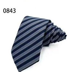 Navy Pin Dot Tie