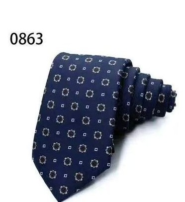 Navy Floral Square Tie