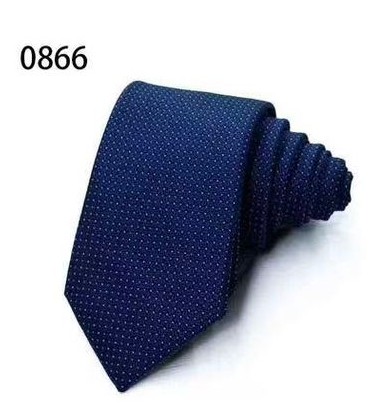 Navy Pin Dot Tie