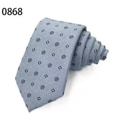 Silver Floral Tie